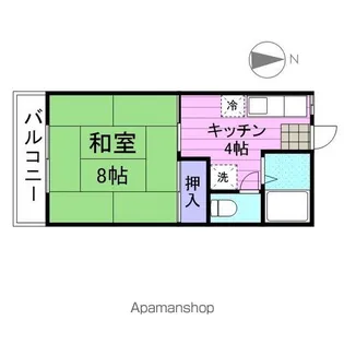 ロイヤルメゾンB【101号室】の間取り