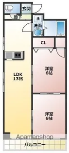 第五泉ビル【4階】の間取り