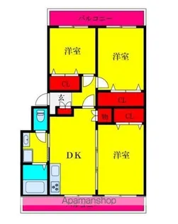 プロミネント馬橋【2階】の間取り