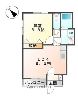 スターウィング西Ⅴ【1階】の間取り