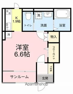プログレ若林Ⅱ【1階】の間取り