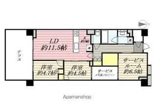 グランドメゾン武蔵小杉の杜【1階】の間取り