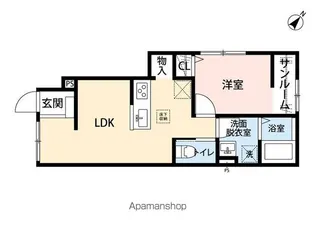 ベレッツァ鈴鹿A棟【101号室】の間取り