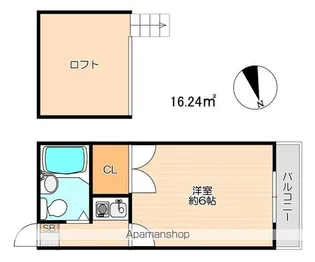 クレールハイツ柏【2階】の間取り