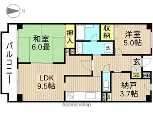 パークサイドUT【2階】の間取り