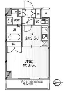 スペーシア高円寺Ⅰ【3階】の間取り