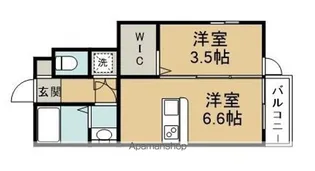 アンセル長町B【1階】の間取り