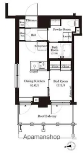 東京都中野区江原町2丁目【マンション】の間取り