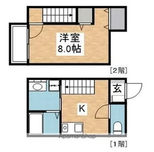 オリーブ寺塚【1階】の間取り