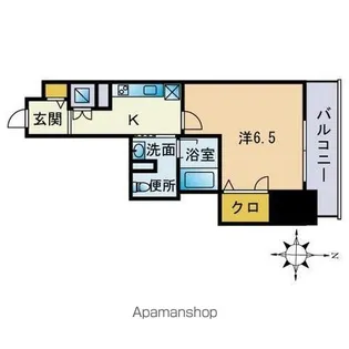 アルフォート天神【8階】の間取り