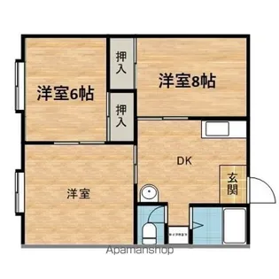 コーポラフォーレ【1階】の間取り