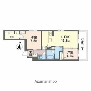 シャーメゾン セレーノ ベフ【3階】の間取り