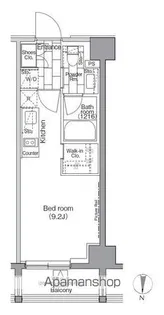 パークハビオ東陽町【4階】の間取り