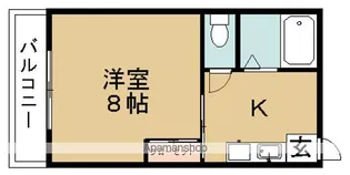 美須賀ハイツ【3階】の間取り