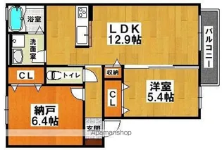 シャーメゾン神市【102号室】の間取り