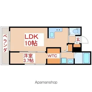 GANCHOR【203号室】の間取り
