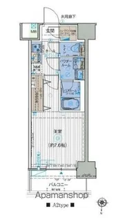 オーキッドレジデンス森下【7階】の間取り