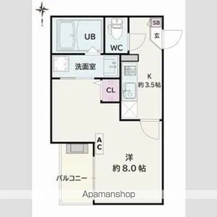 Jack yamatoⅡ【2階】の間取り