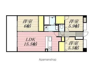リファレンス寺塚【3階】の間取り