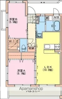 シャルテハイムⅤ【3階】の間取り