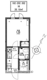 KEIAI RESIDENCE 松戸【1階】の間取り