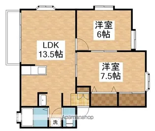 ガーデンシティハウスD棟【201号室】の間取り