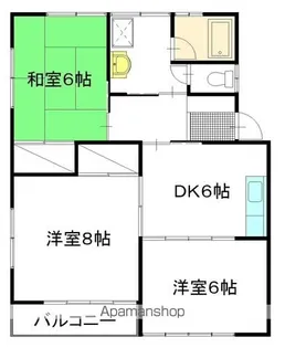 秀栄コーポ【202号室】の間取り
