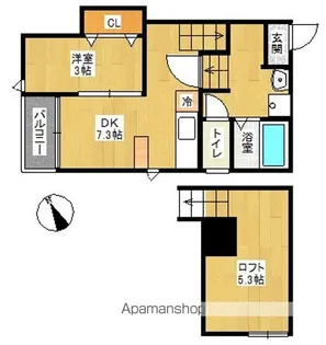 Maison de Hakozaki【1階】の間取り