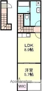 ナディア A棟【2階】の間取り