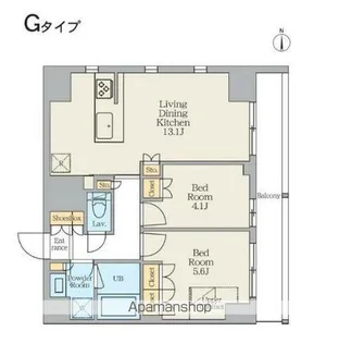 クレストコート東日暮里【8階】の間取り