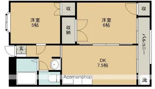 ハミングパークB3【203号室】の間取り
