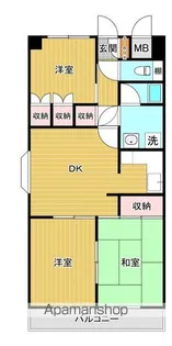 大成マンション【2階】の間取り