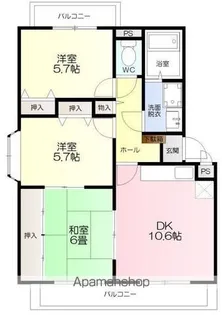 ユーミーひさえだ【C301号室】の間取り