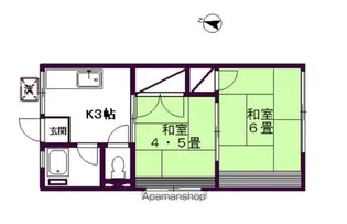 シティハイムグランドール【2階】の間取り
