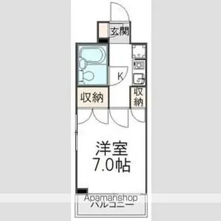 ベルシティ【7階】の間取り