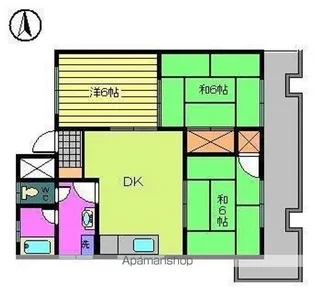 清香マンション【303号室】の間取り