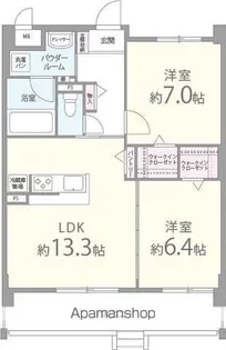 滋賀県守山市大門町【マンション】の間取り