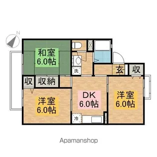 クレールA【2階】の間取り