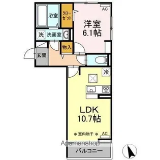 ひまわりⅡ A棟【1階】の間取り
