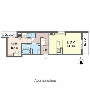 シャーメゾンマヒナ【2階】の間取り