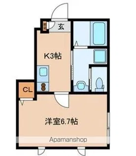 ルーチェ鷺宮【1階】の間取り