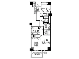 Hースクエア吉祥寺南町【3階】の間取り