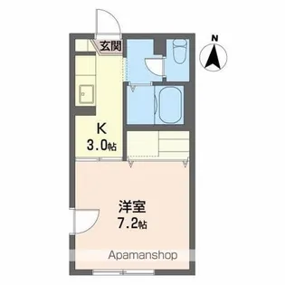 メゾンパークス【1階】の間取り