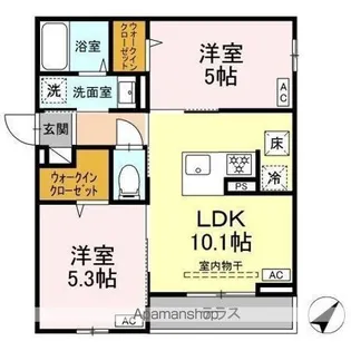 Asset−Court曙町【2階】の間取り