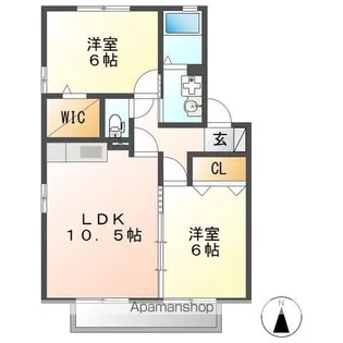 アザレア【2階】の間取り