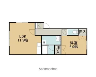 クリスタルハーモニー29【1階】の間取り