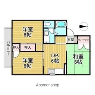 セジュールE&L【2階】の間取り