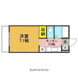 クレールボア【202号室】の間取り