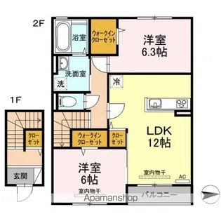 クオーレC棟【2階】の間取り