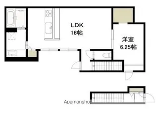 ラフィネ・フルール【2階】の間取り